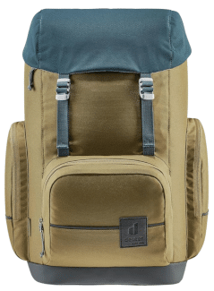 Deuter Schulrucksack ohne PFAS in Oliv, ab 5. Klasse