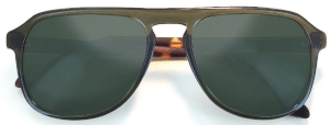 Khaki Damen-Sonnenbrille aus Biokunststoff mit Rizinusöl, Moken