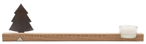 Minimalistischer Adventskalender aus Holz