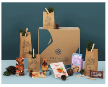 Adventskalender mit veganen Snacks + Süßigkeiten von Vegan Box