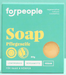 Empfehlung: plastikfreie Duschseife von forpeople