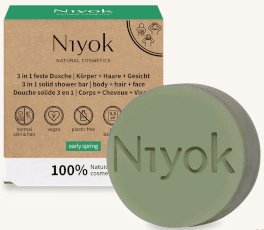 Produktempfehlung 3-in-1-Seife von Niyok, plastikfrei und vegan