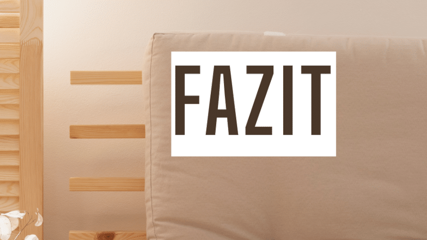 Fazit Bio-Futons