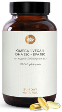 Empfehlung: Sehr gute Softgelkapseln von Sunday Natural mit Algenöl