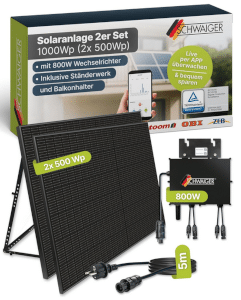 Empfehlung Schwaiger 1000Wp Balkonkraftwerk Full Black