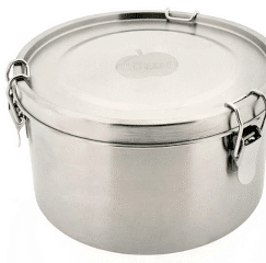 Große, runde Edelstahl Lunchbox Click & Bowl 1800 ml | Brotzeit