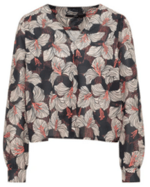 Elegant-verspielte Bluse von LANIUS mit Raffungen