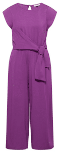 Lila Jumpsuit aus EcoVero Viskose
