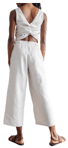 Hanf-Jumpsuit mit besonderem Rückenausschnitt, naturweiß, Quelle: Shop Like You Give a Damn