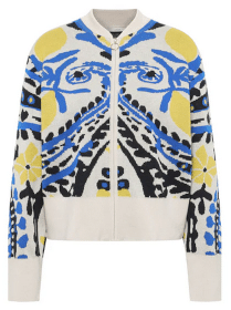 Gemusterte Jacquard-Strickjacke von LANIUS