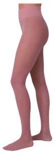 Seidige Strumpfhose mit Bio-Baumwolle in Altrosa