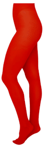 Knallrote, blickdichte Premium-Strumpfhose | reißfest