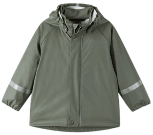 Reima Kinderregenjacke in Oliv mit Kapuze