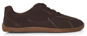 AGAZI Bare 2 Wood | Brauner Barfußschuh aus Pflanzenleder
