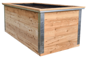 Hochbeet aus Lärchenholz für den Garten als Komplettset