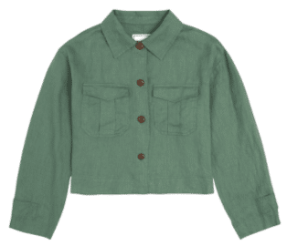 Kings of Indigo Riona | Kurze vegane Leinenjacke