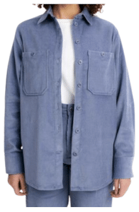 MELA Jiya | Vegane Cord-Hemdjacke aus Bio-Baumwolle