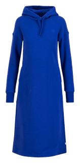 Langes Sweatkleid von Blutsgeschwister in Blau mit Kapuze