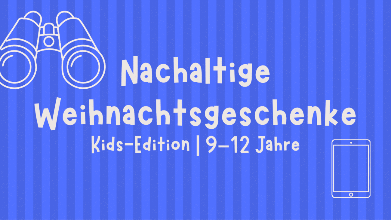 Nachhaltige Weihnachtsgeschenke für Kinder von 9 bis 12 Jahren | 10 Ideen