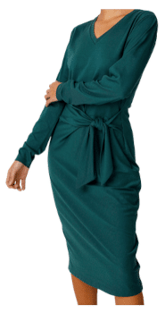 SKFK Luar | Figurbetontes Midikleid mit Knoten
