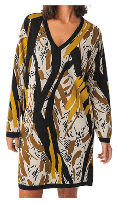 SKFK Aiza | Buntes Strickkleid mit Jacquardmuster